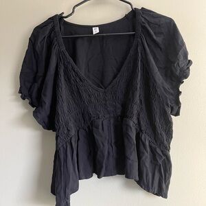 BP Ruffle Peplum Crop Top Size 2XL